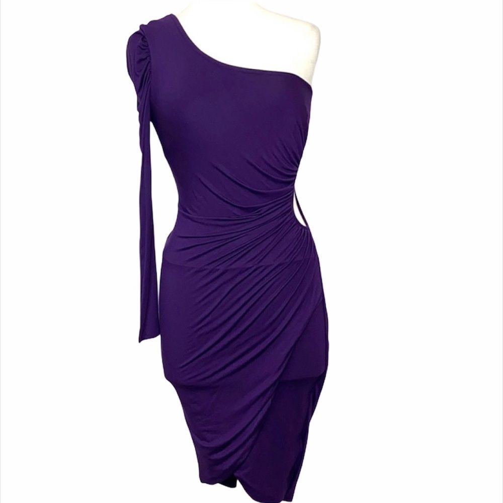 BEBE Kardashians NWT Goddess One Shoulder Size S